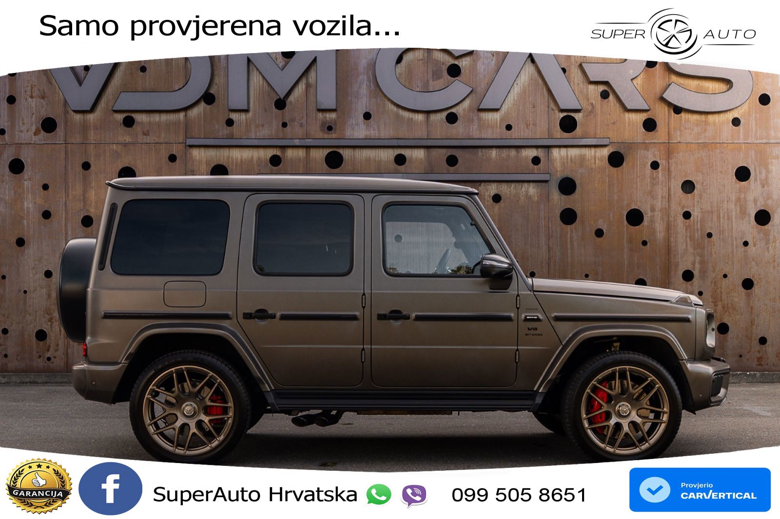 Mercedes AMG G 63 Long V8 (585 KS) 4MATIC 9G-TRONIC AMG SPEEDSHIFT TCT ACC+GR SJED+360+PANO