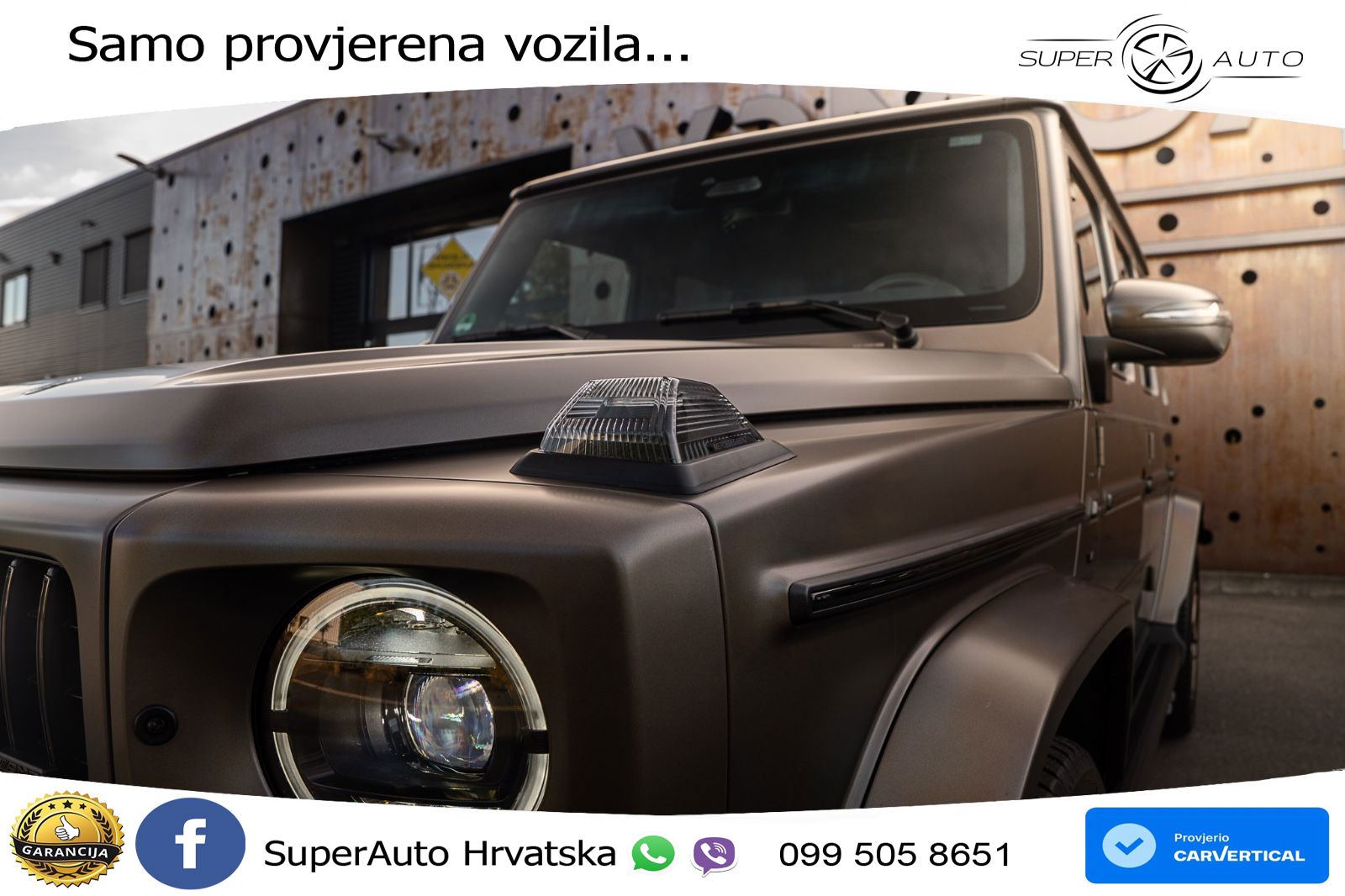 Mercedes AMG G 63 Long V8 (585 KS) 4MATIC 9G-TRONIC AMG SPEEDSHIFT TCT ACC+GR SJED+360+PANO