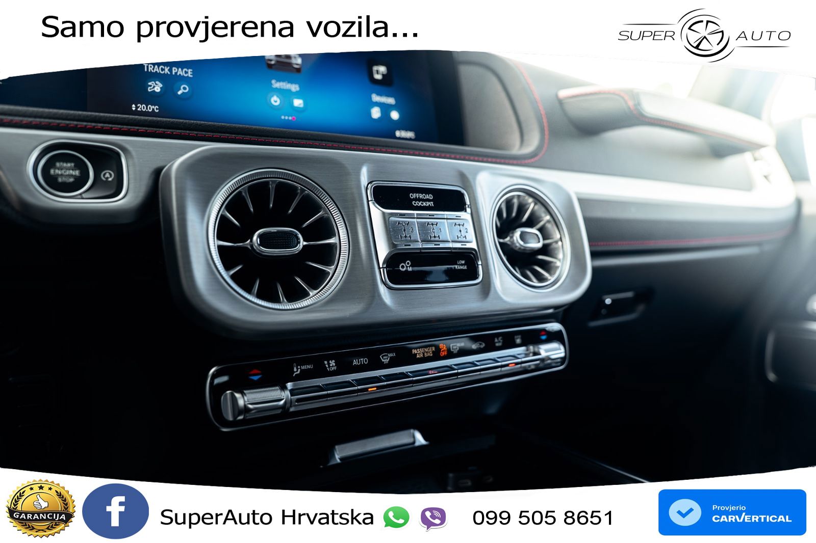 Mercedes AMG G 63 Long V8 (585 KS) 4MATIC 9G-TRONIC AMG SPEEDSHIFT TCT ACC+GR SJED+360+PANO