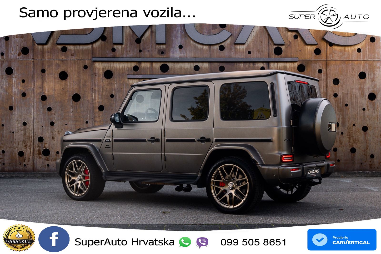 Mercedes AMG G 63 Long V8 (585 KS) 4MATIC 9G-TRONIC AMG SPEEDSHIFT TCT ACC+GR SJED+360+PANO