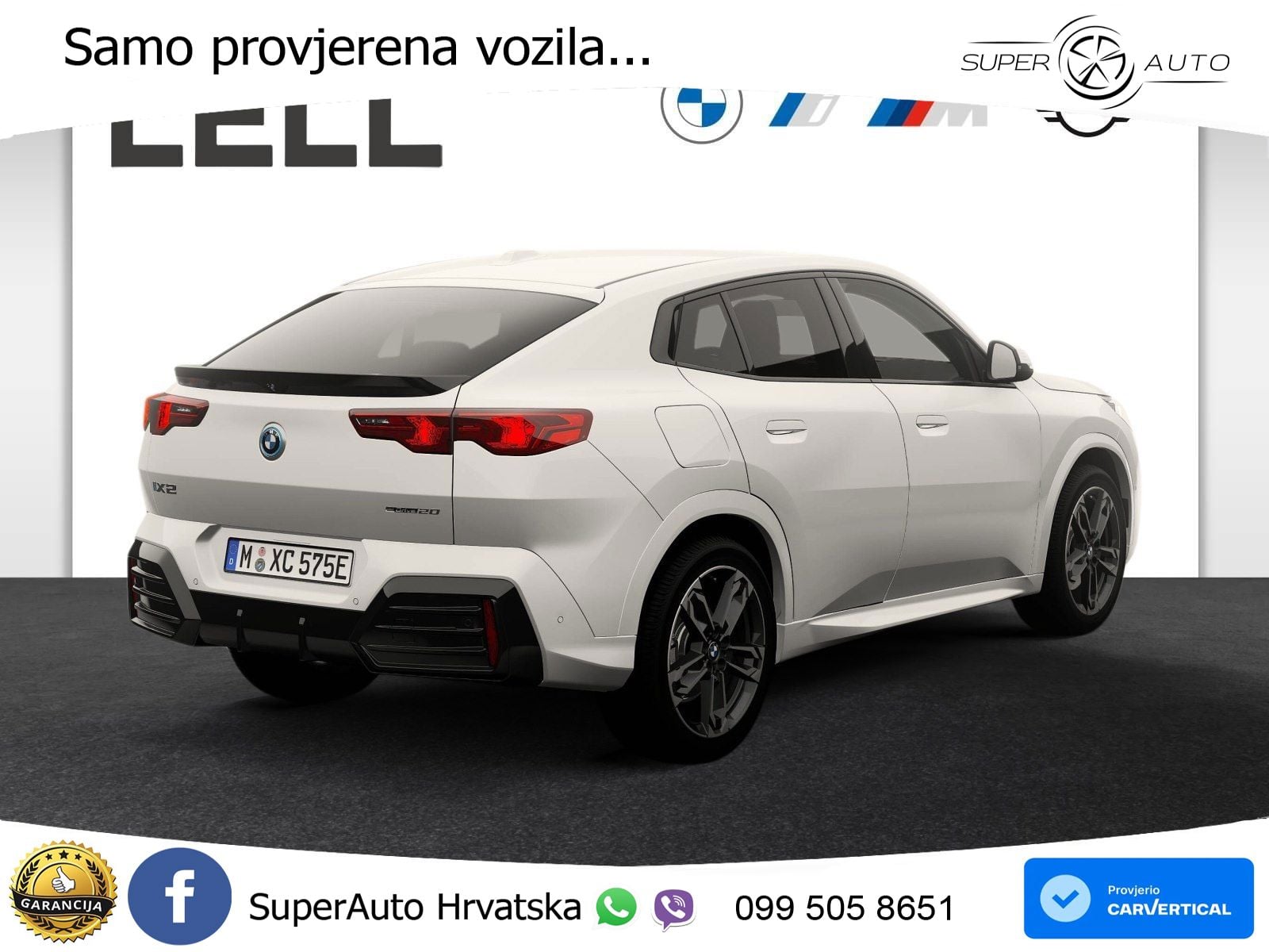 BMW iX2 66.5 kWh (204 KS) eDrive20