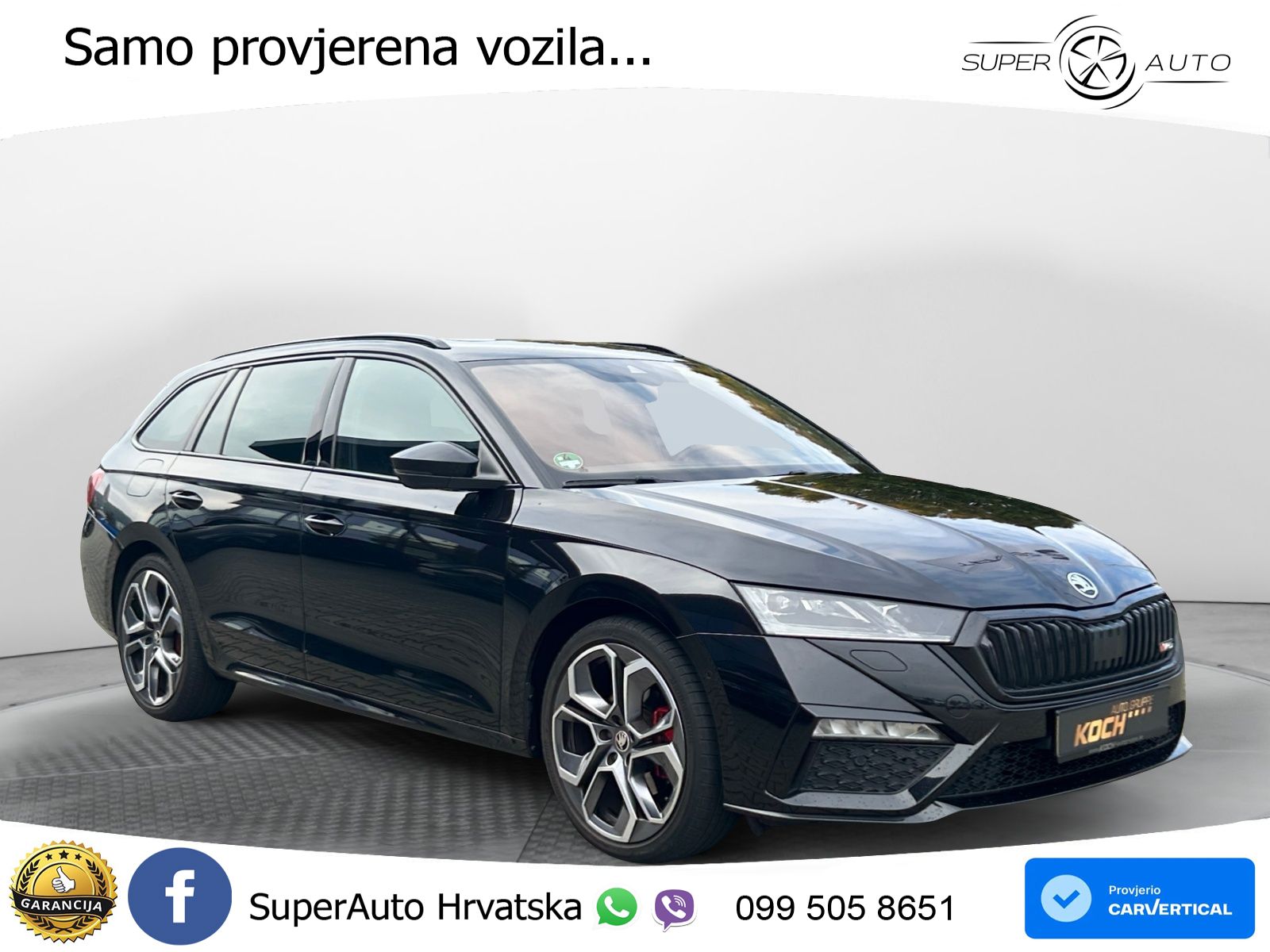 Škoda Octavia Combi RS 2.0 TDI (200 KS) DSG LED+GR SJED+ACC