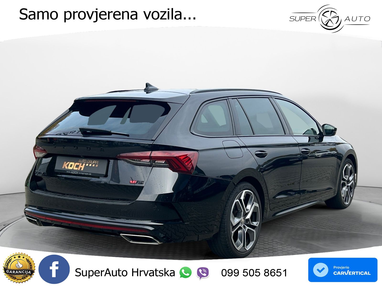 Škoda Octavia Combi RS 2.0 TDI (200 KS) DSG LED+GR SJED+ACC