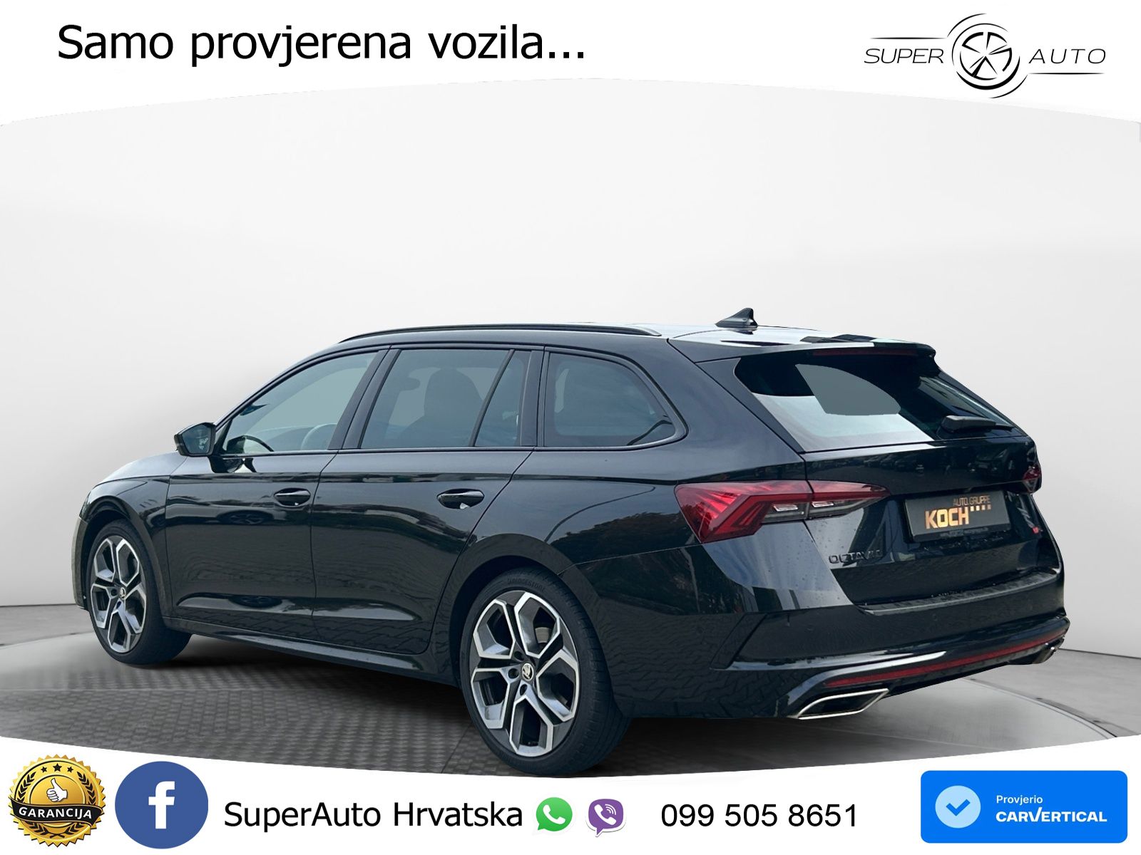 Škoda Octavia Combi RS 2.0 TDI (200 KS) DSG LED+GR SJED+ACC
