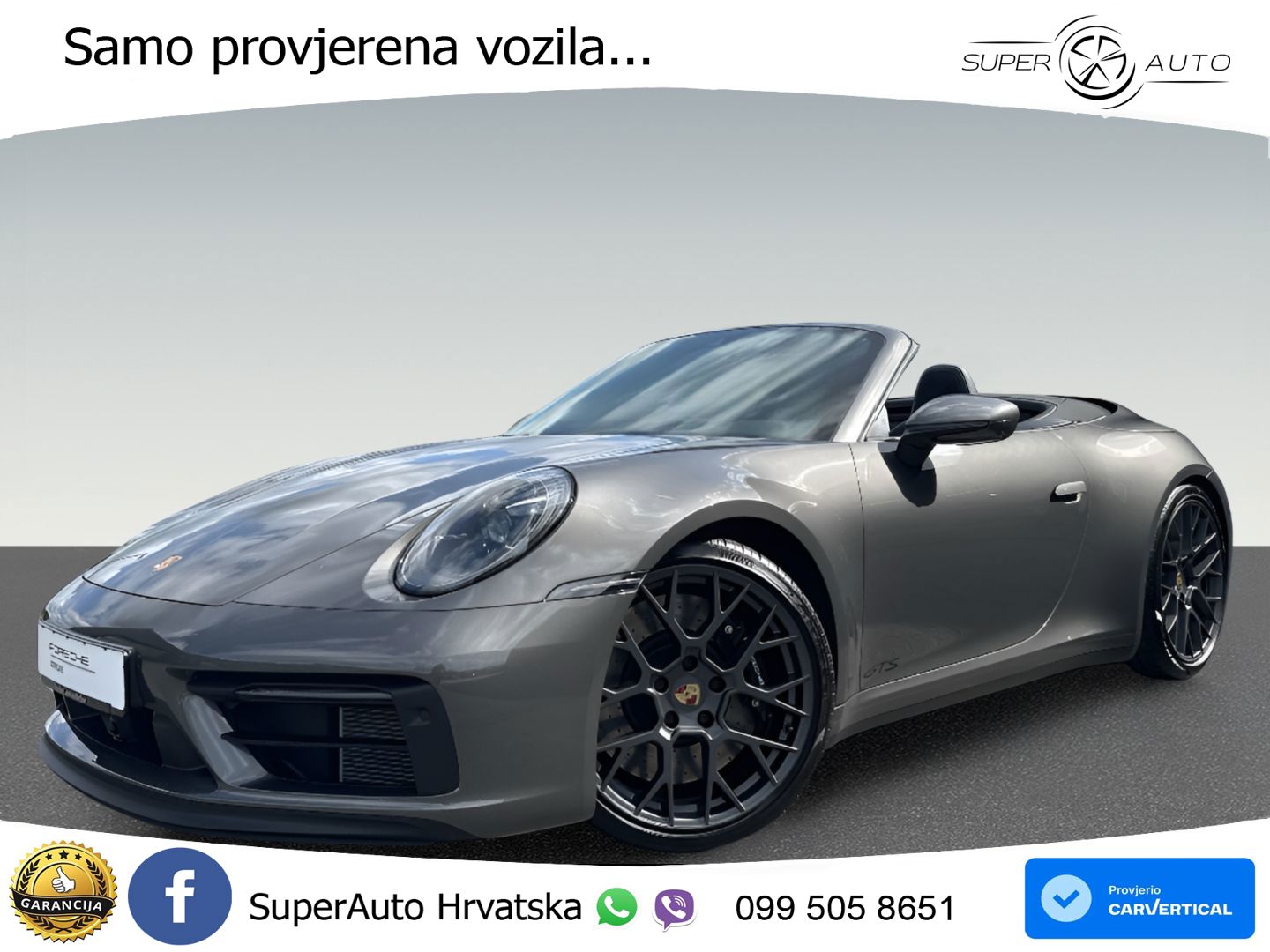 Porsche 911 Carrera 4 GTS Cabriolet 3.0 (480 KS) PDK LED+GR SJED+ACC