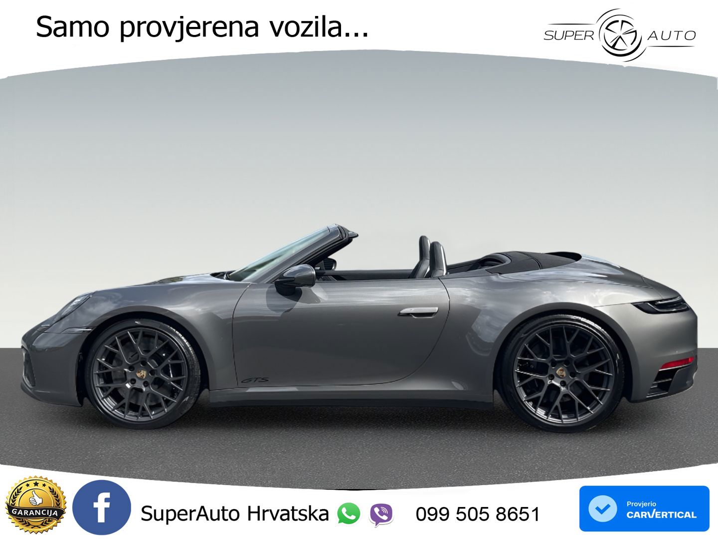 Porsche 911 Carrera 4 GTS Cabriolet 3.0 (480 KS) PDK LED+GR SJED+ACC