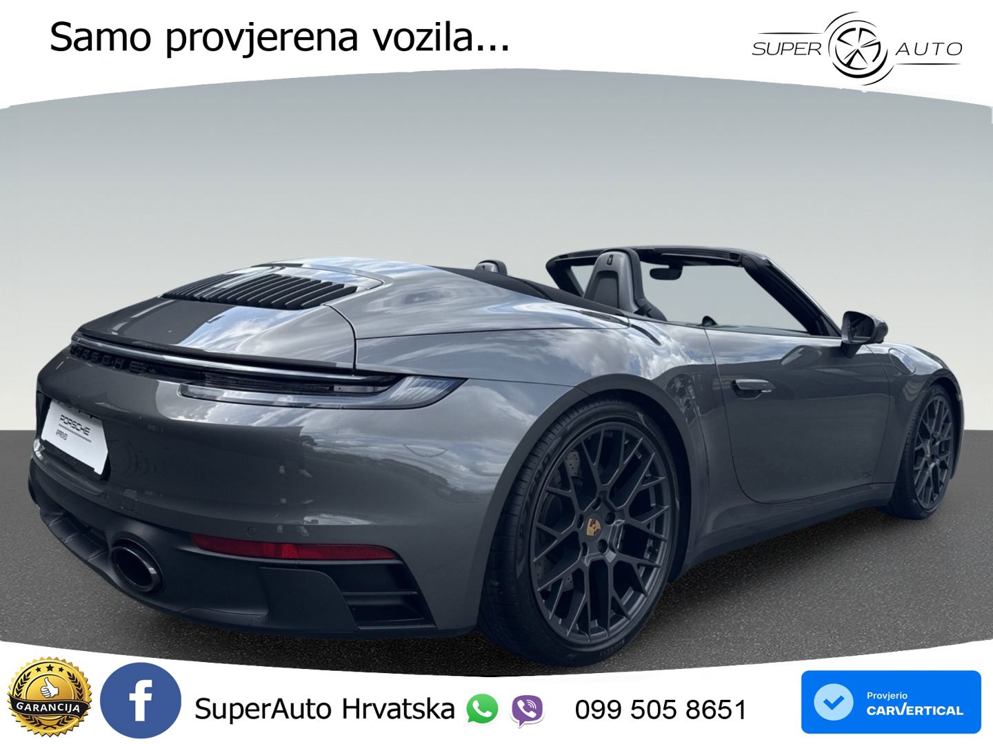 Porsche 911 Carrera 4 GTS Cabriolet 3.0 (480 KS) PDK LED+GR SJED+ACC
