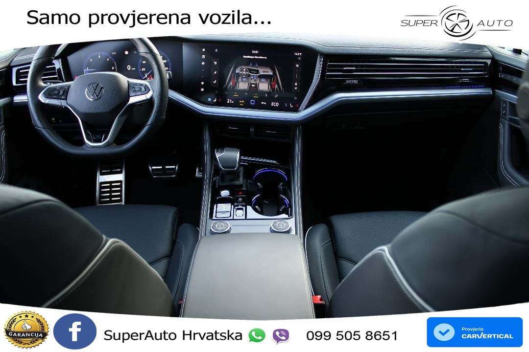 Volkswagen Touareg 3.0 V6 TDI (286 KS) 4MOTION Tiptronic R-Line ZRAČNI+ACC+GR SJED+KAM+PANO