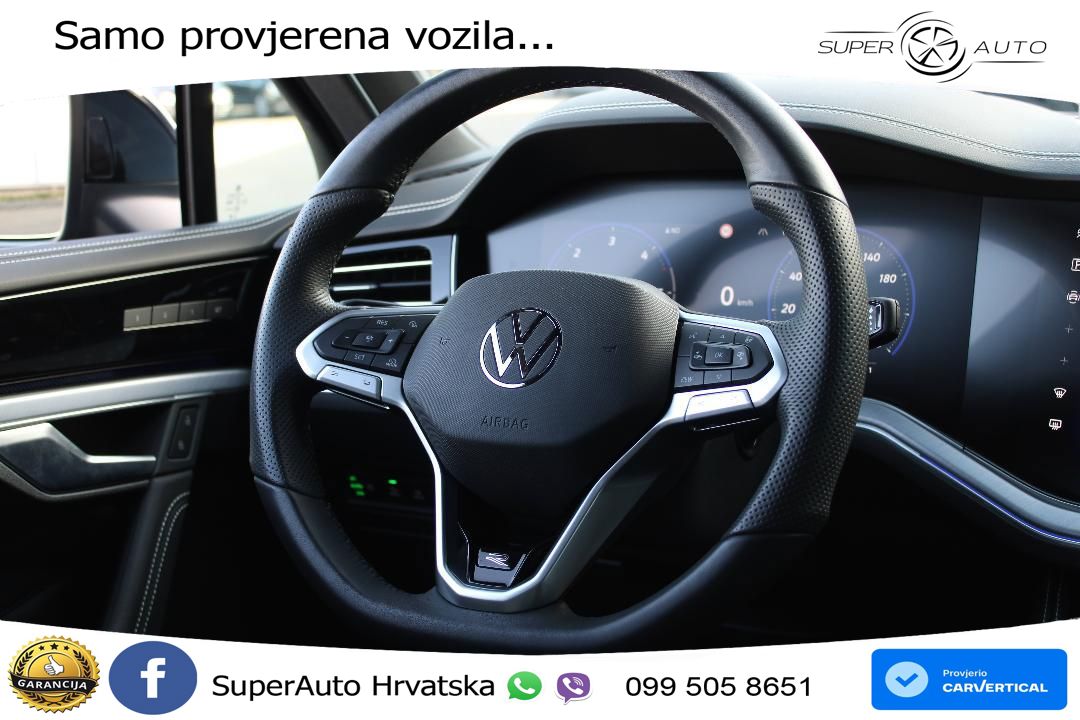 Volkswagen Touareg 3.0 V6 TDI (286 KS) 4MOTION Tiptronic R-Line ZRAČNI+ACC+GR SJED+KAM+PANO