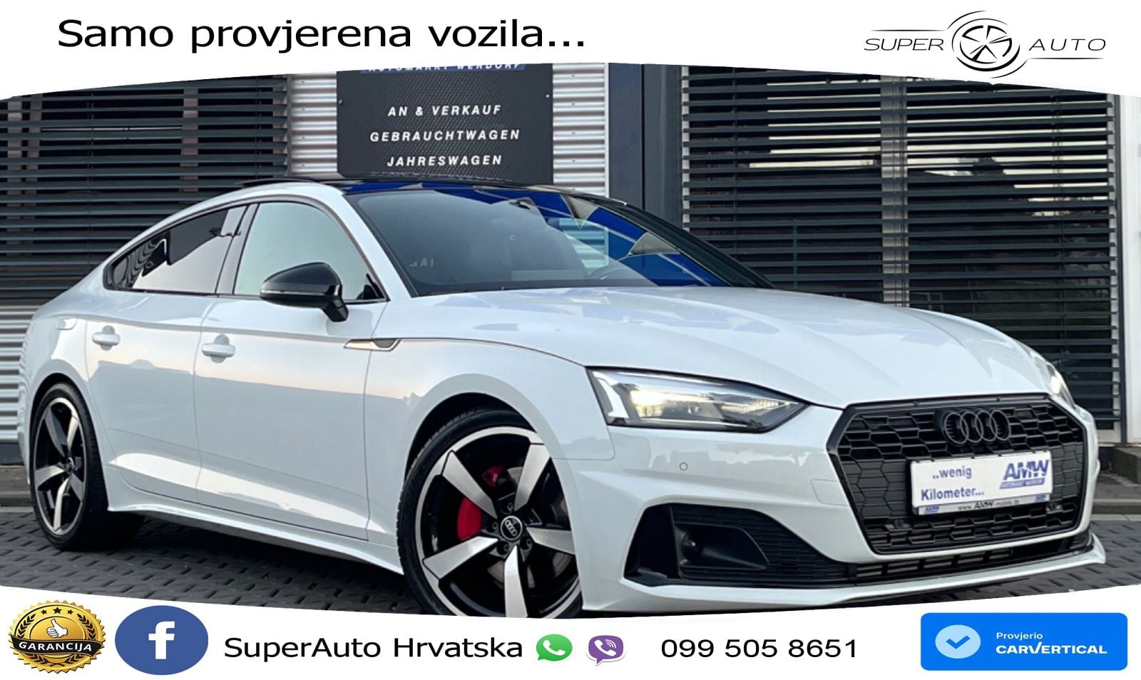 Audi A5 Sportback  40 TFSI (204 KS) S tronic S line LED+GR SJED+ACC