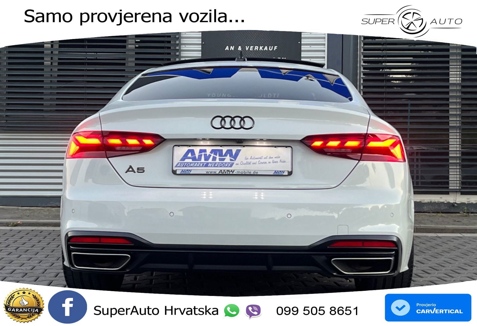Audi A5 Sportback  40 TFSI (204 KS) S tronic S line LED+GR SJED+ACC