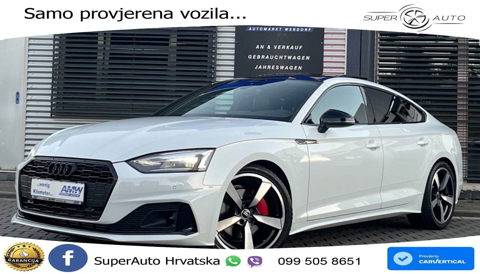 Audi A5 Sportback  40 TFSI (204 KS) S tronic S line LED+GR SJED+ACC