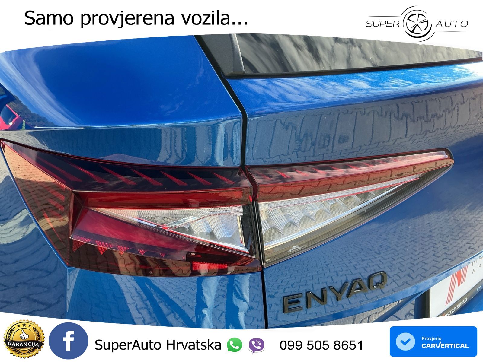 Škoda Enyaq iV 80 82 kWh (204 KS) SportLine LED+GR SJED+ACC
