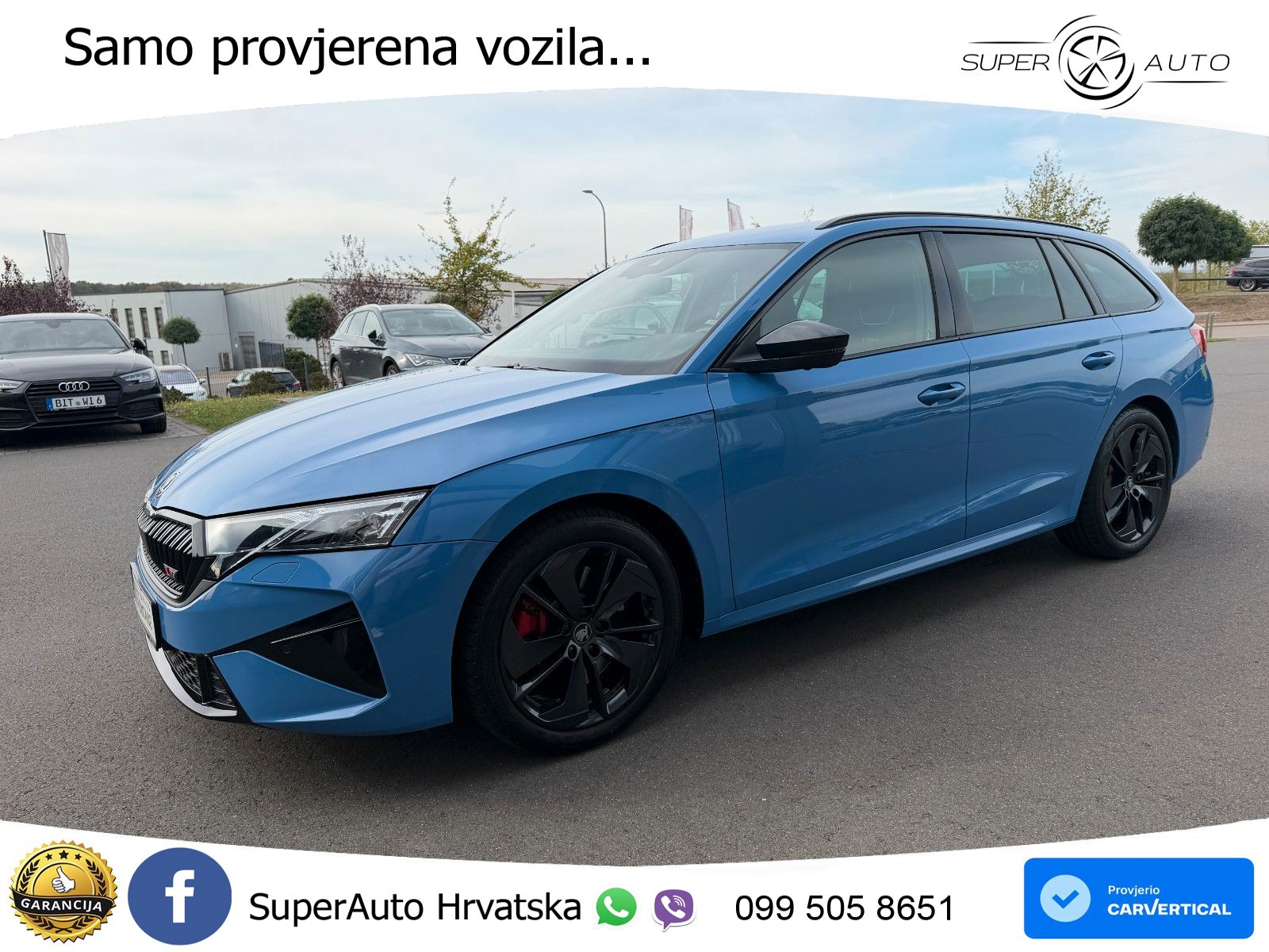 Škoda Octavia Combi RS 2.0 TSI (265 KS) DSG LED+GR SJED+ACC