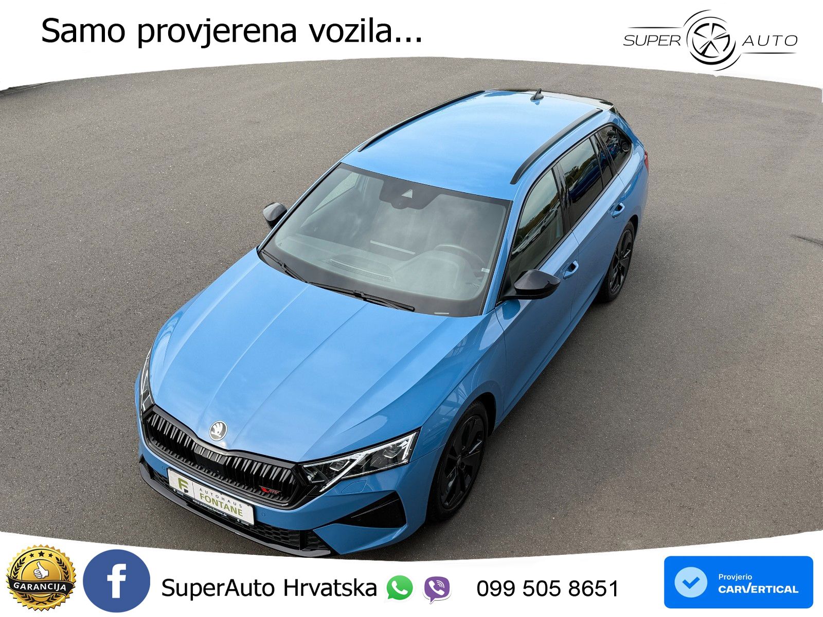 Škoda Octavia Combi RS 2.0 TSI (265 KS) DSG LED+GR SJED+ACC