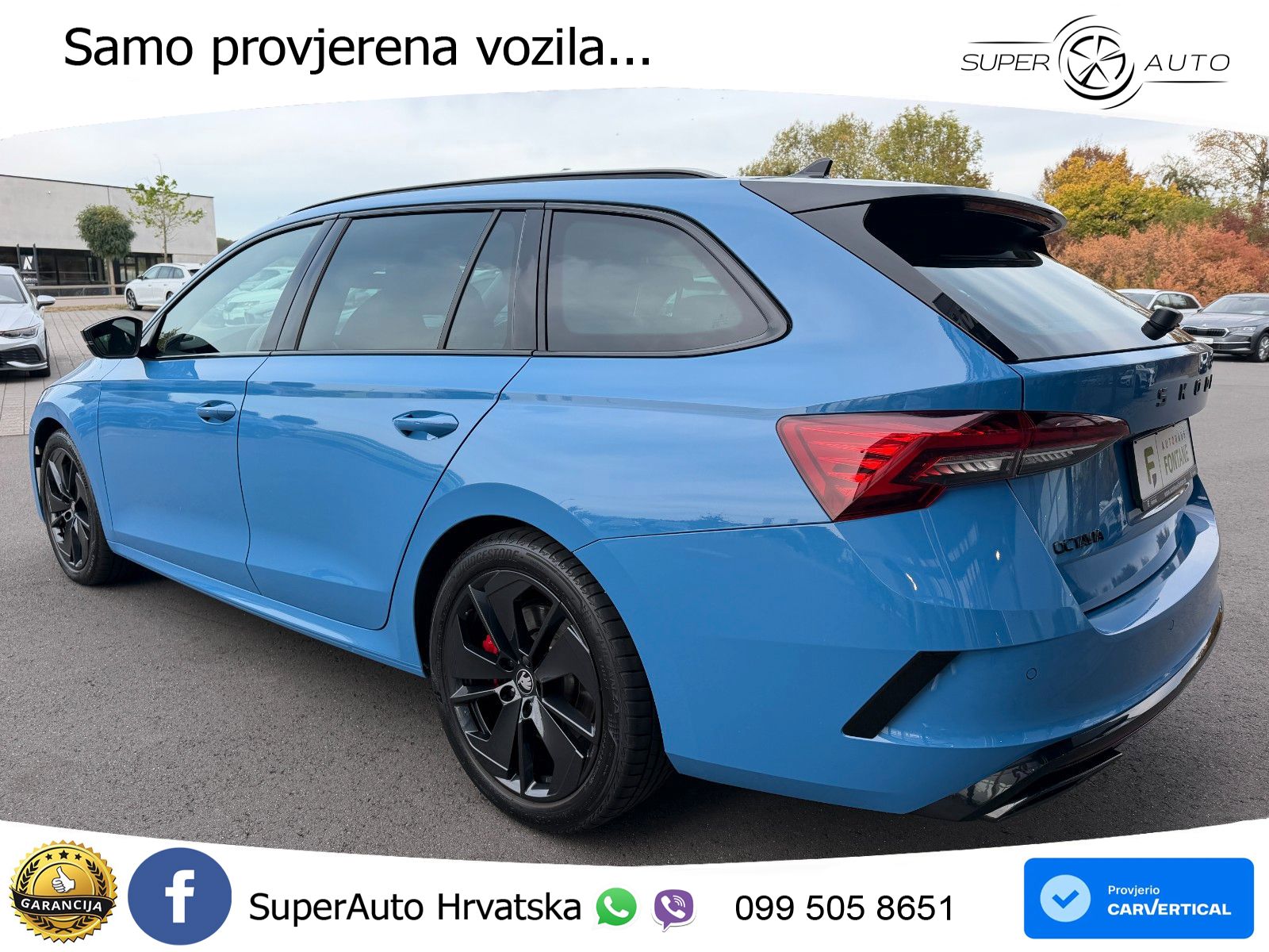 Škoda Octavia Combi RS 2.0 TSI (265 KS) DSG LED+GR SJED+ACC