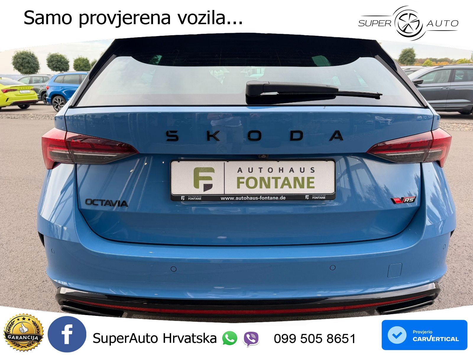 Škoda Octavia Combi RS 2.0 TSI (265 KS) DSG LED+GR SJED+ACC