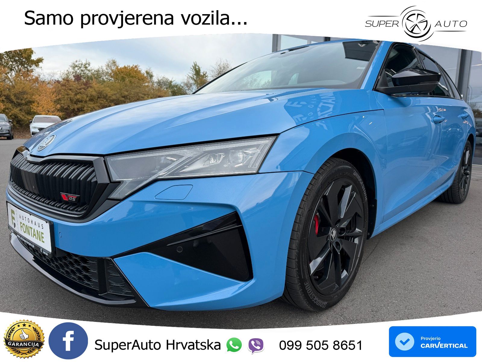 Škoda Octavia Combi RS 2.0 TSI (265 KS) DSG LED+GR SJED+ACC