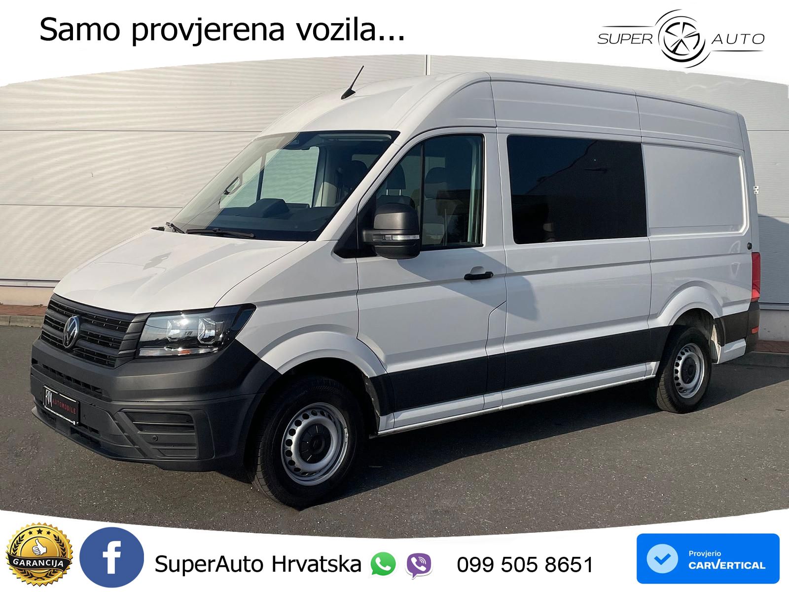 Volkswagen Crafter MIXTO 35 L3H3 NAV AHK oh.Schäden 5J.Gar 177 KS