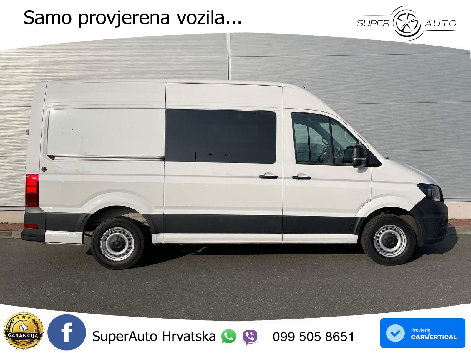 Volkswagen Crafter MIXTO 35 L3H3 NAV AHK oh.Schäden 5J.Gar 177 KS