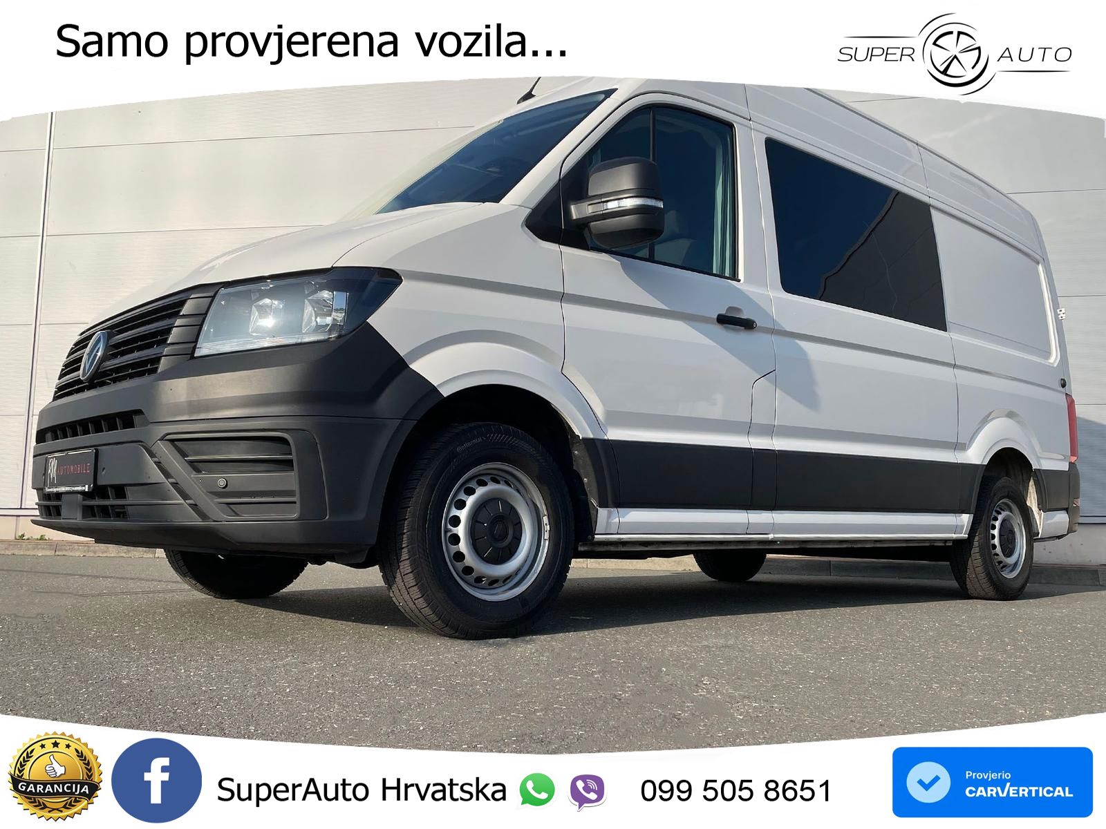 Volkswagen Crafter MIXTO 35 L3H3 NAV AHK oh.Schäden 5J.Gar 177 KS