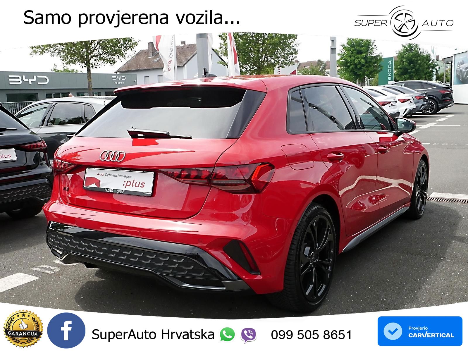 Audi A3 35 TFSI (150 KS) S tronic 2x S line LED+GR SJED+ACC