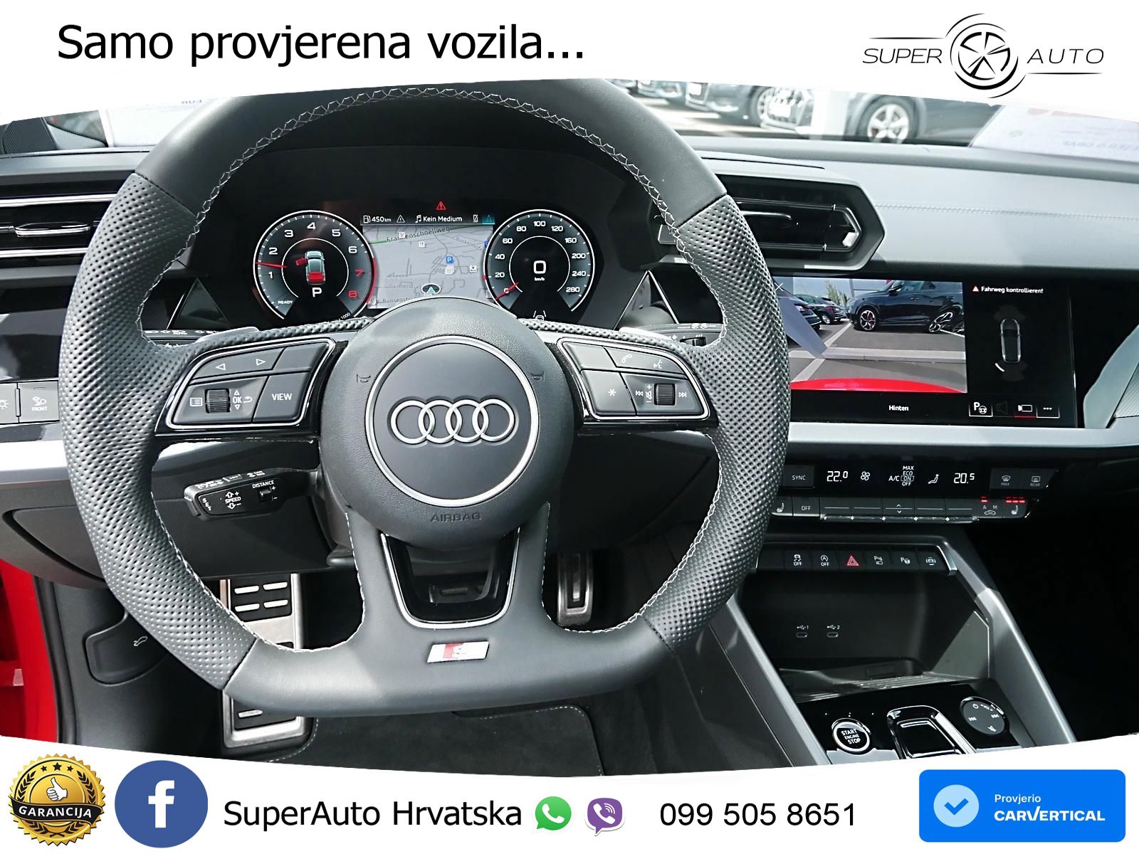 Audi A3 35 TFSI (150 KS) S tronic 2x S line LED+GR SJED+ACC