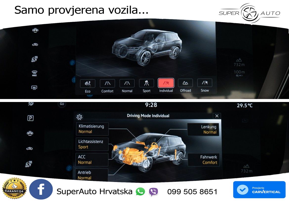 Volkswagen Touareg 3.0 V6 TDI (286 KS) 4MOTION Tiptronic R-Line ZRAČNI+ACC+GR SJED+KAM+PANO