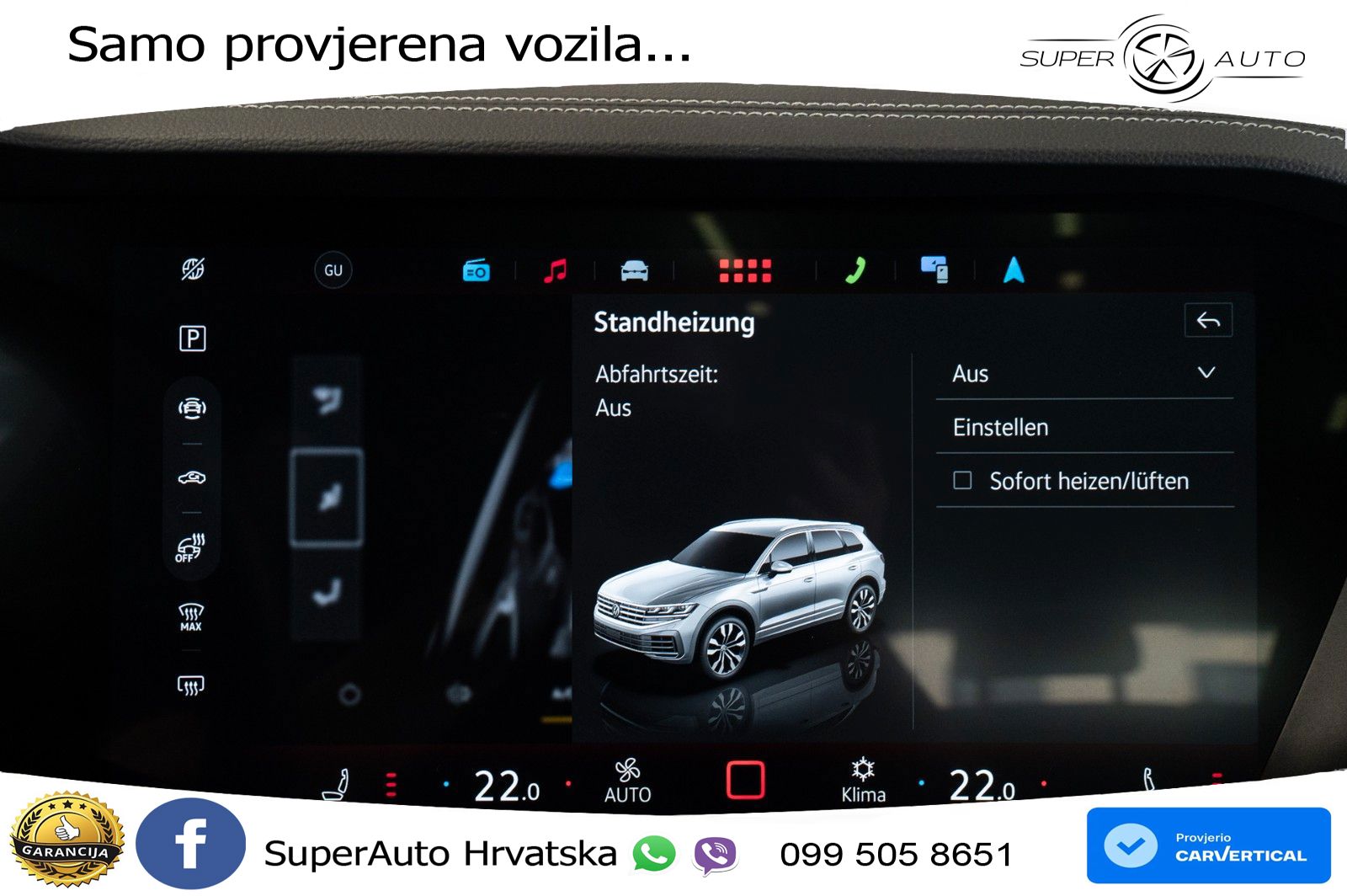 Volkswagen Touareg 3.0 V6 TDI (286 KS) 4MOTION Tiptronic R-Line ZRAČNI+ACC+GR SJED+KAM+PANO