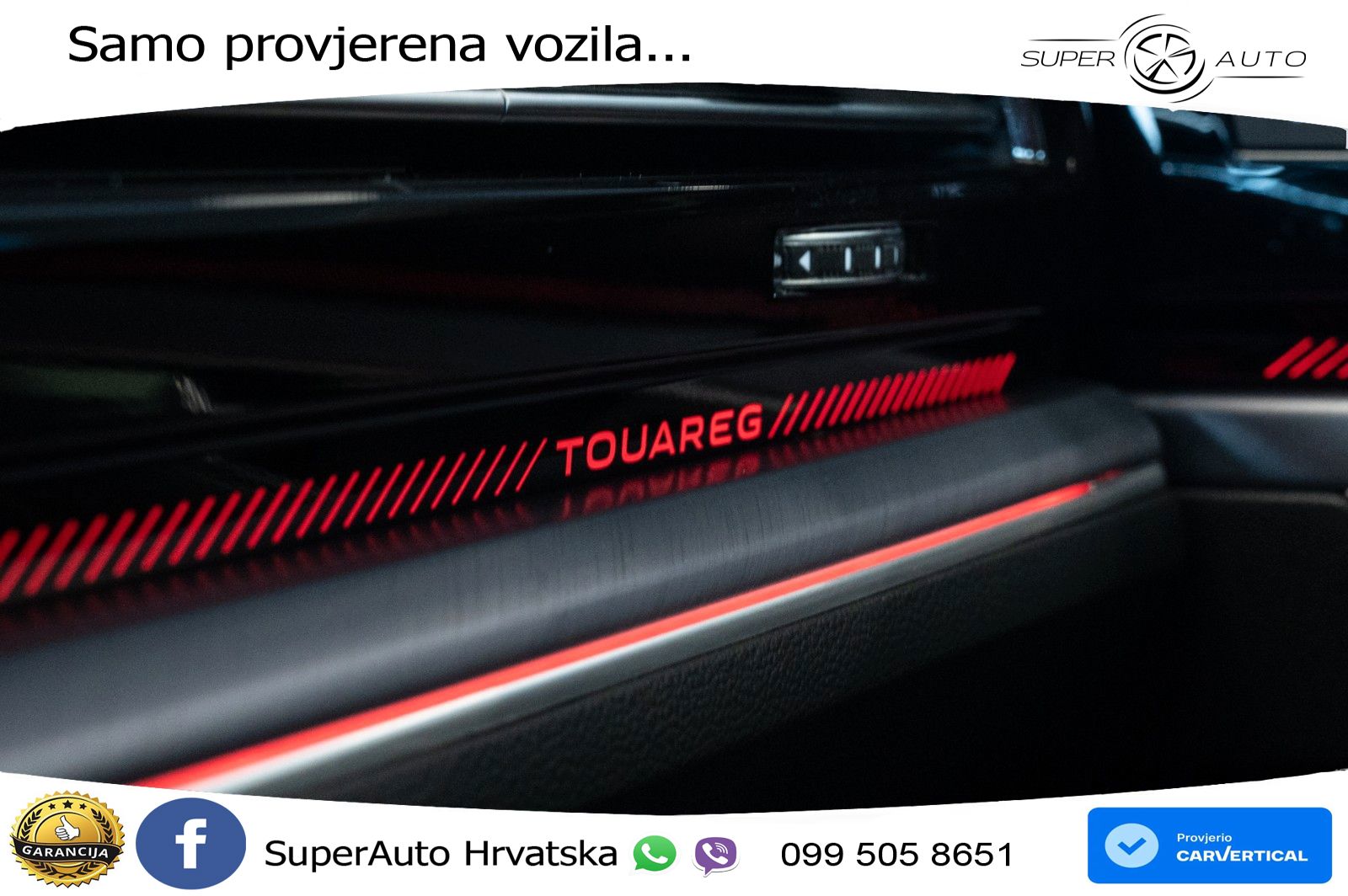 Volkswagen Touareg 3.0 V6 TDI (286 KS) 4MOTION Tiptronic R-Line ZRAČNI+ACC+GR SJED+KAM+PANO