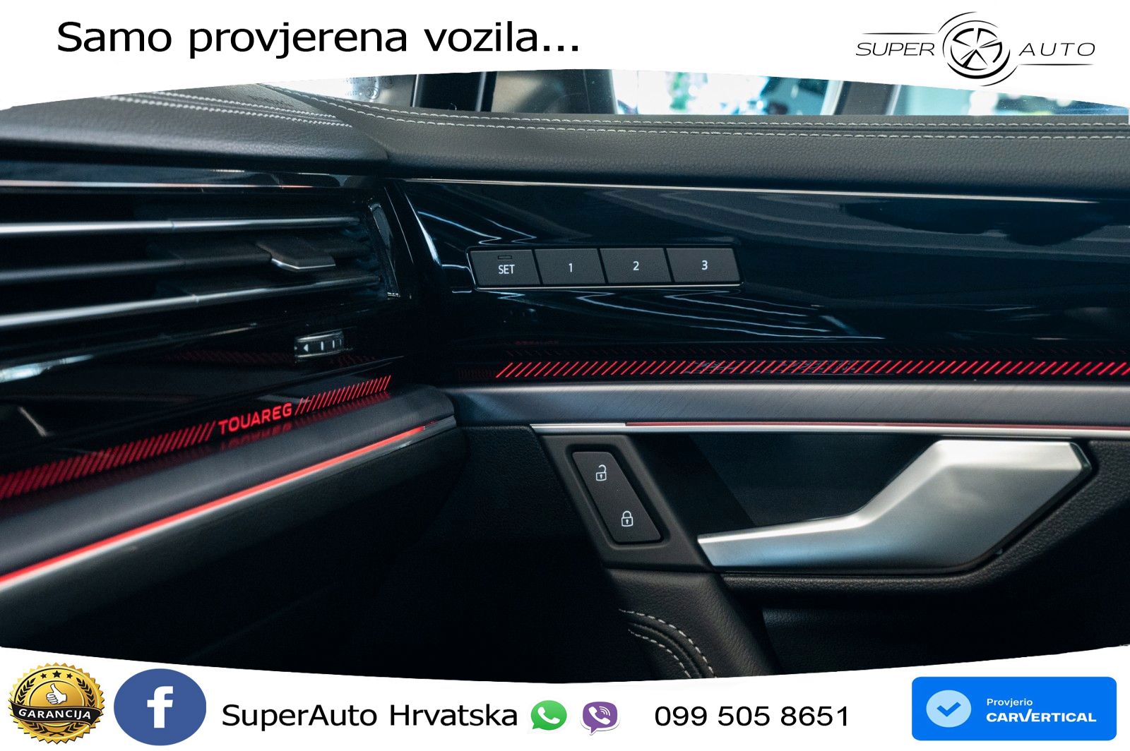 Volkswagen Touareg 3.0 V6 TDI (286 KS) 4MOTION Tiptronic R-Line ZRAČNI+ACC+GR SJED+KAM+PANO