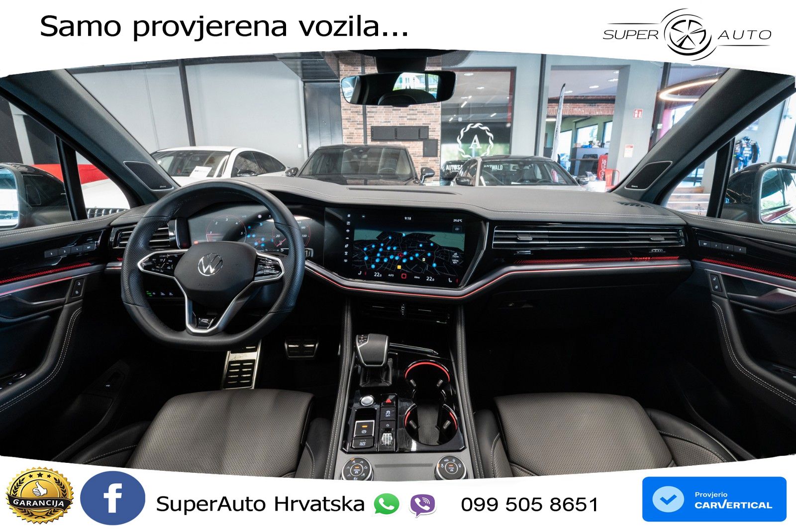 Volkswagen Touareg 3.0 V6 TDI (286 KS) 4MOTION Tiptronic R-Line ZRAČNI+ACC+GR SJED+KAM+PANO