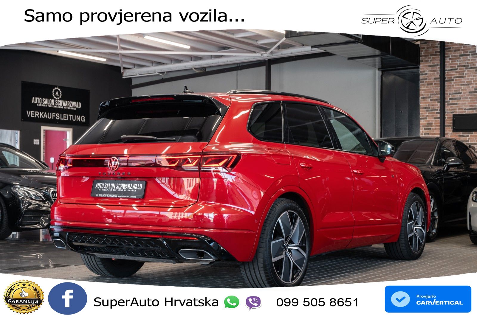 Volkswagen Touareg 3.0 V6 TDI (286 KS) 4MOTION Tiptronic R-Line ZRAČNI+ACC+GR SJED+KAM+PANO