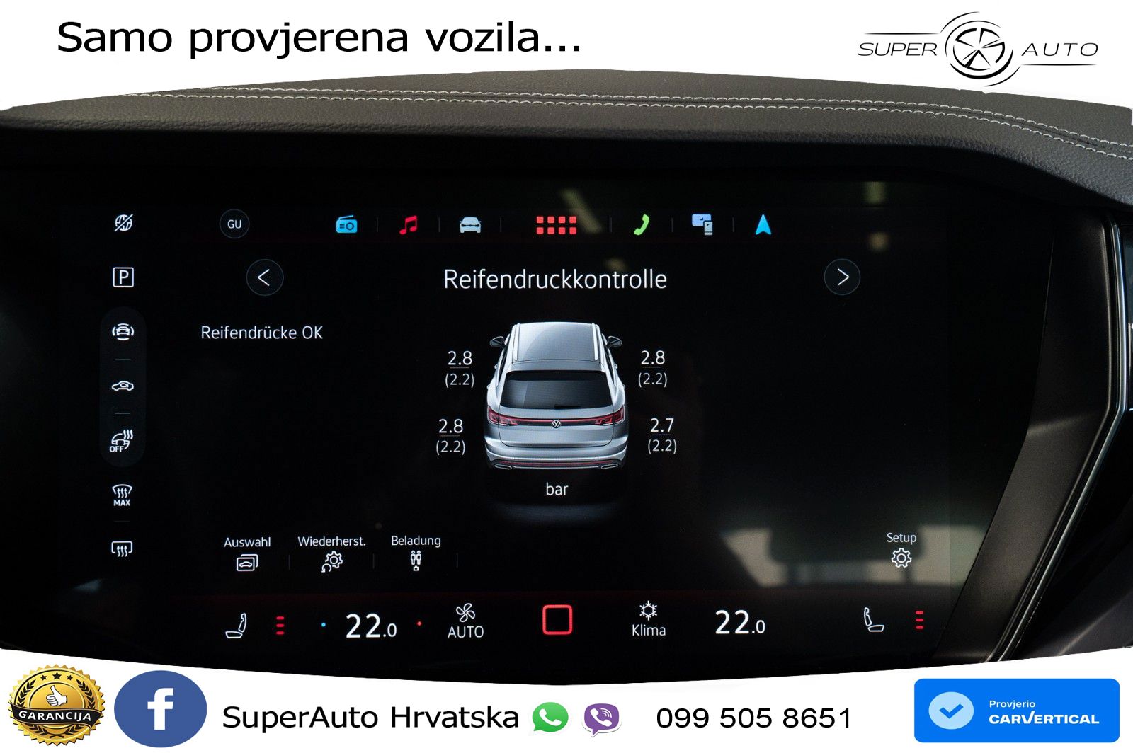 Volkswagen Touareg 3.0 V6 TDI (286 KS) 4MOTION Tiptronic R-Line ZRAČNI+ACC+GR SJED+KAM+PANO