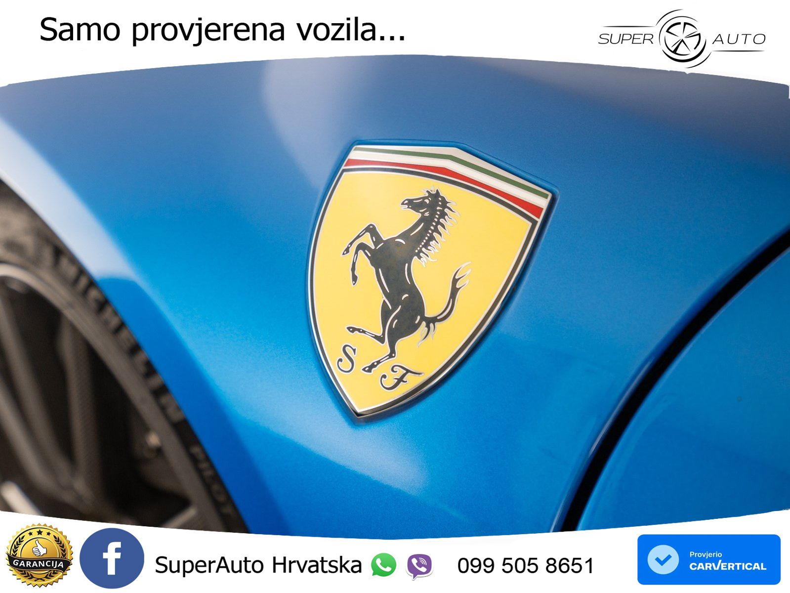 Ferrari 296 GTS 3.0 V6 (830 KS) F1 DCT LED+ACC