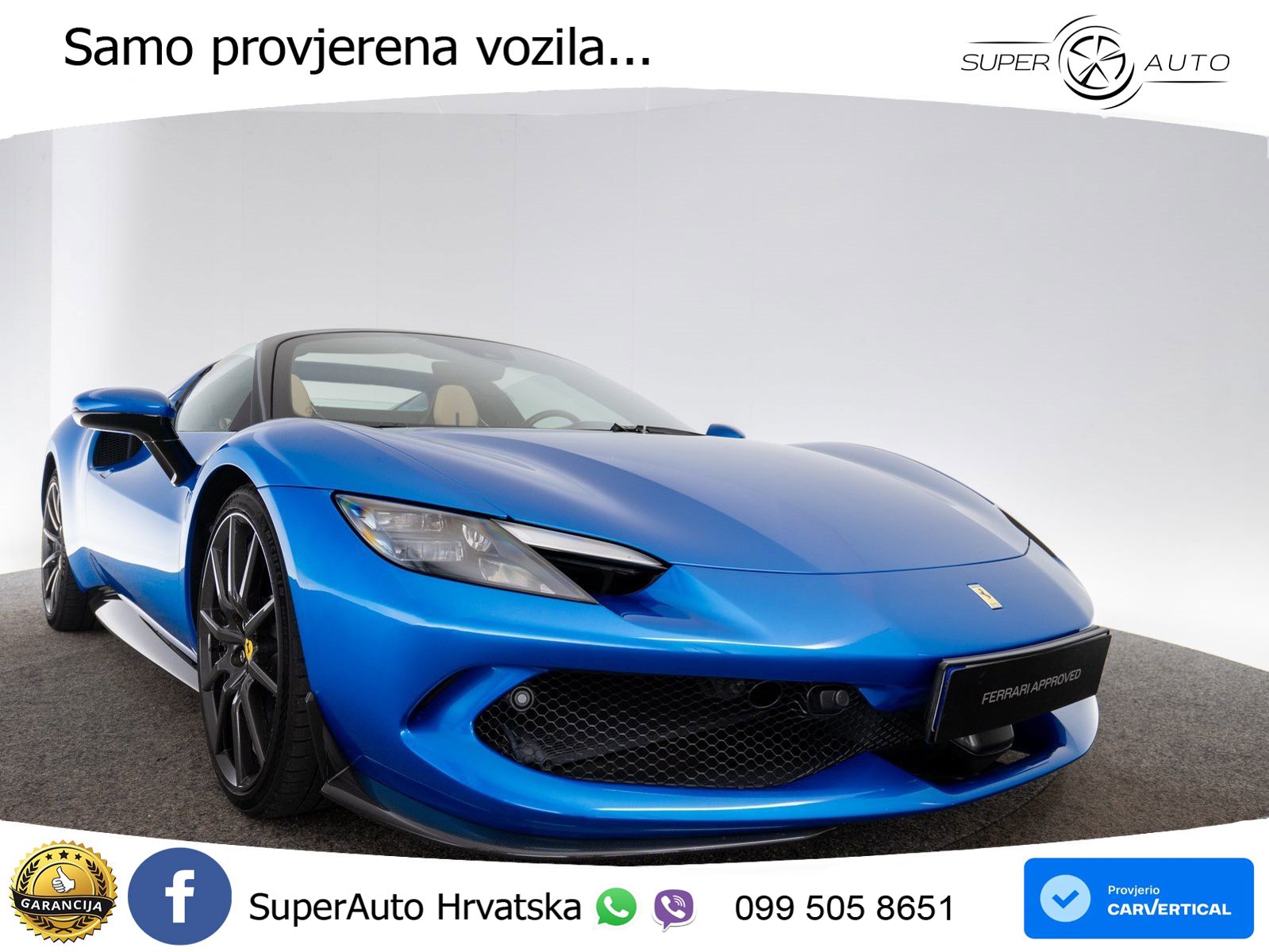 Ferrari 296 GTS 3.0 V6 (830 KS) F1 DCT LED+ACC