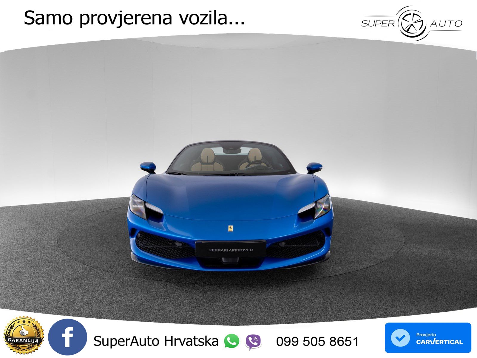 Ferrari 296 GTS 3.0 V6 (830 KS) F1 DCT LED+ACC