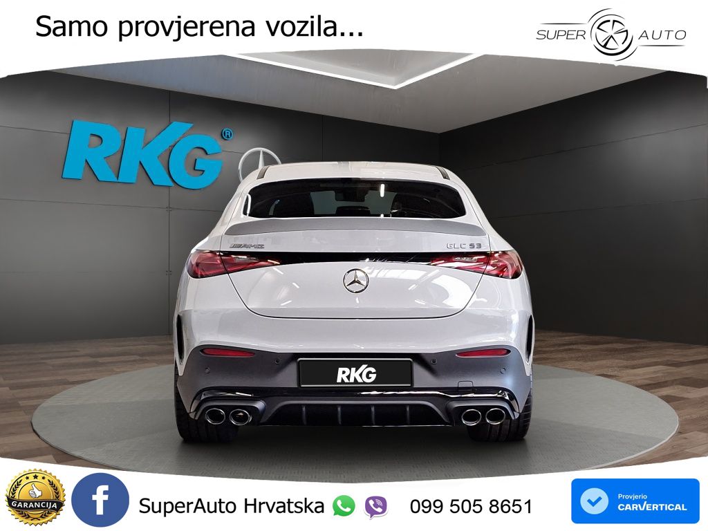 Mercedes GLC Coupe AMG 53 (449 KS) 4MATIC+ AMG SPEEDSHIFT TCT 9G ACC+GR SJED+360+PANO