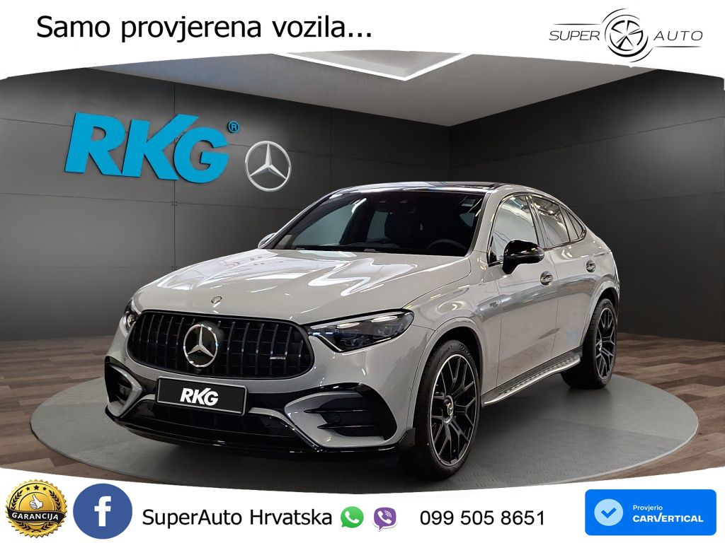 Mercedes GLC Coupe AMG 53 (449 KS) 4MATIC+ AMG SPEEDSHIFT TCT 9G ACC+GR SJED+360+PANO