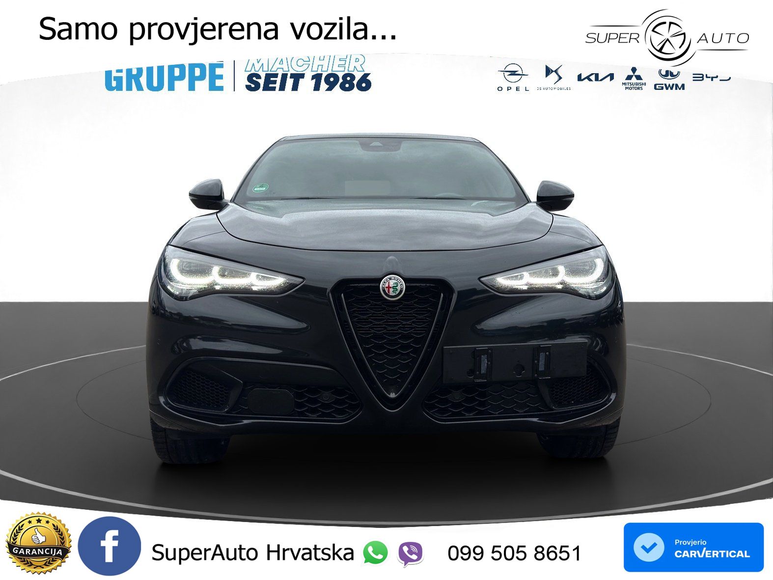 Alfa Romeo Stelvio 2.0 Turbo (280 KS) Q4 Automatic LED+GR SJED+ACC