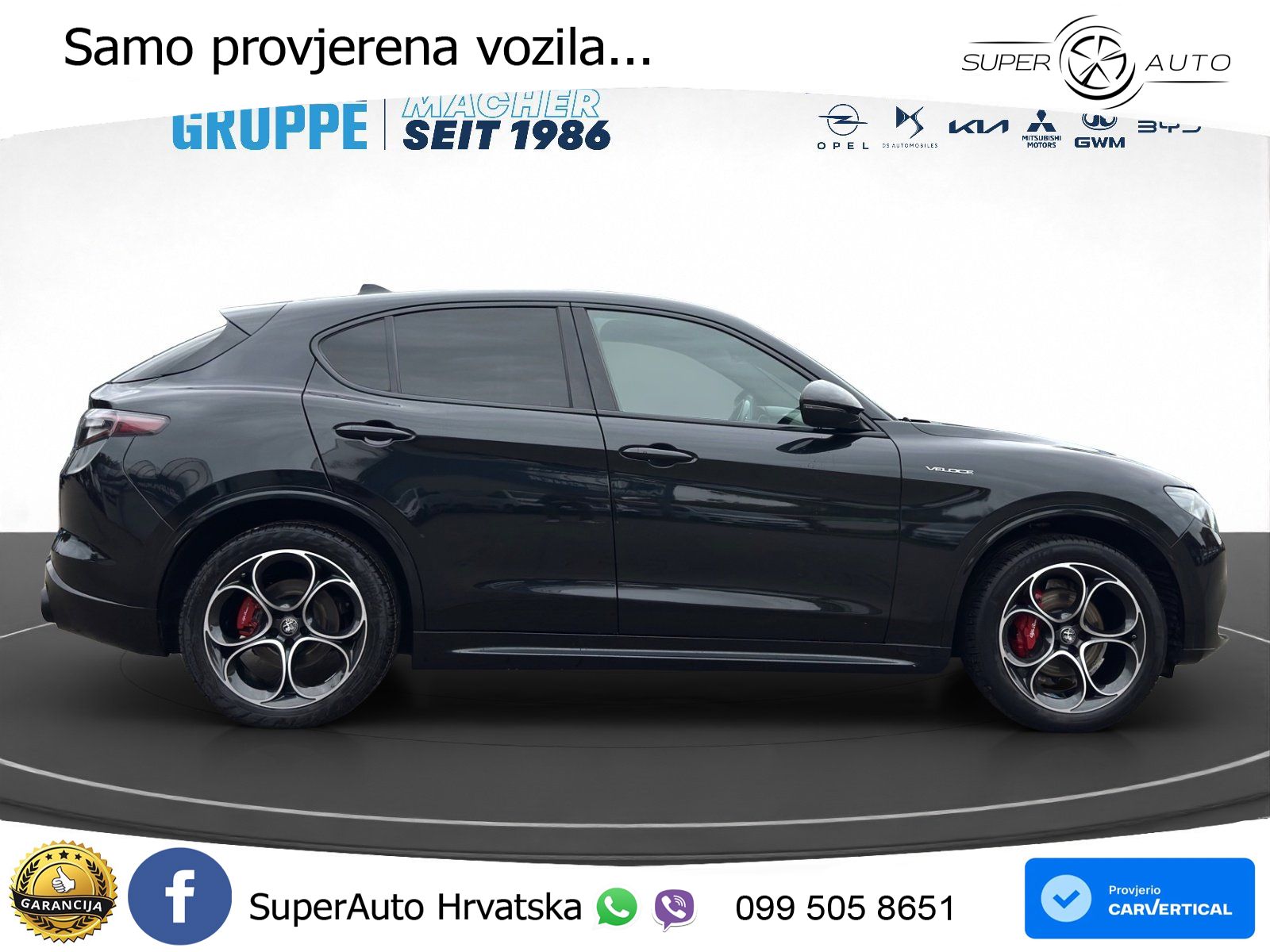 Alfa Romeo Stelvio 2.0 Turbo (280 KS) Q4 Automatic LED+GR SJED+ACC