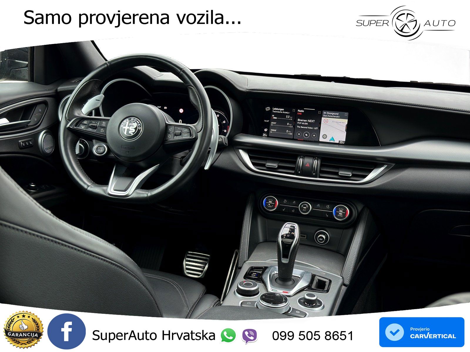 Alfa Romeo Stelvio 2.0 Turbo (280 KS) Q4 Automatic LED+GR SJED+ACC
