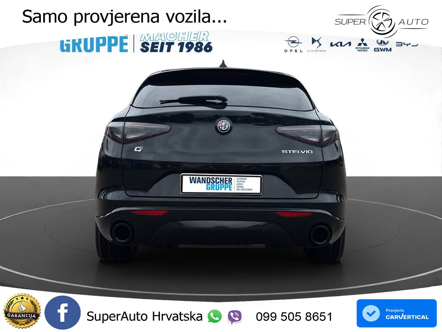 Alfa Romeo Stelvio 2.0 Turbo (280 KS) Q4 Automatic LED+GR SJED+ACC