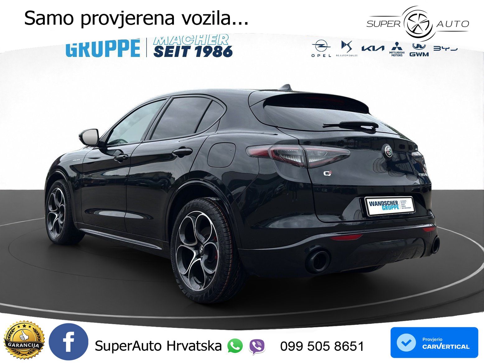Alfa Romeo Stelvio 2.0 Turbo (280 KS) Q4 Automatic LED+GR SJED+ACC