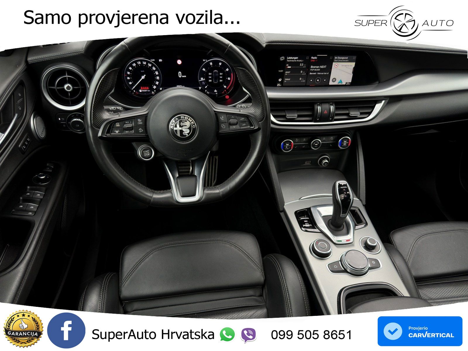 Alfa Romeo Stelvio 2.0 Turbo (280 KS) Q4 Automatic LED+GR SJED+ACC