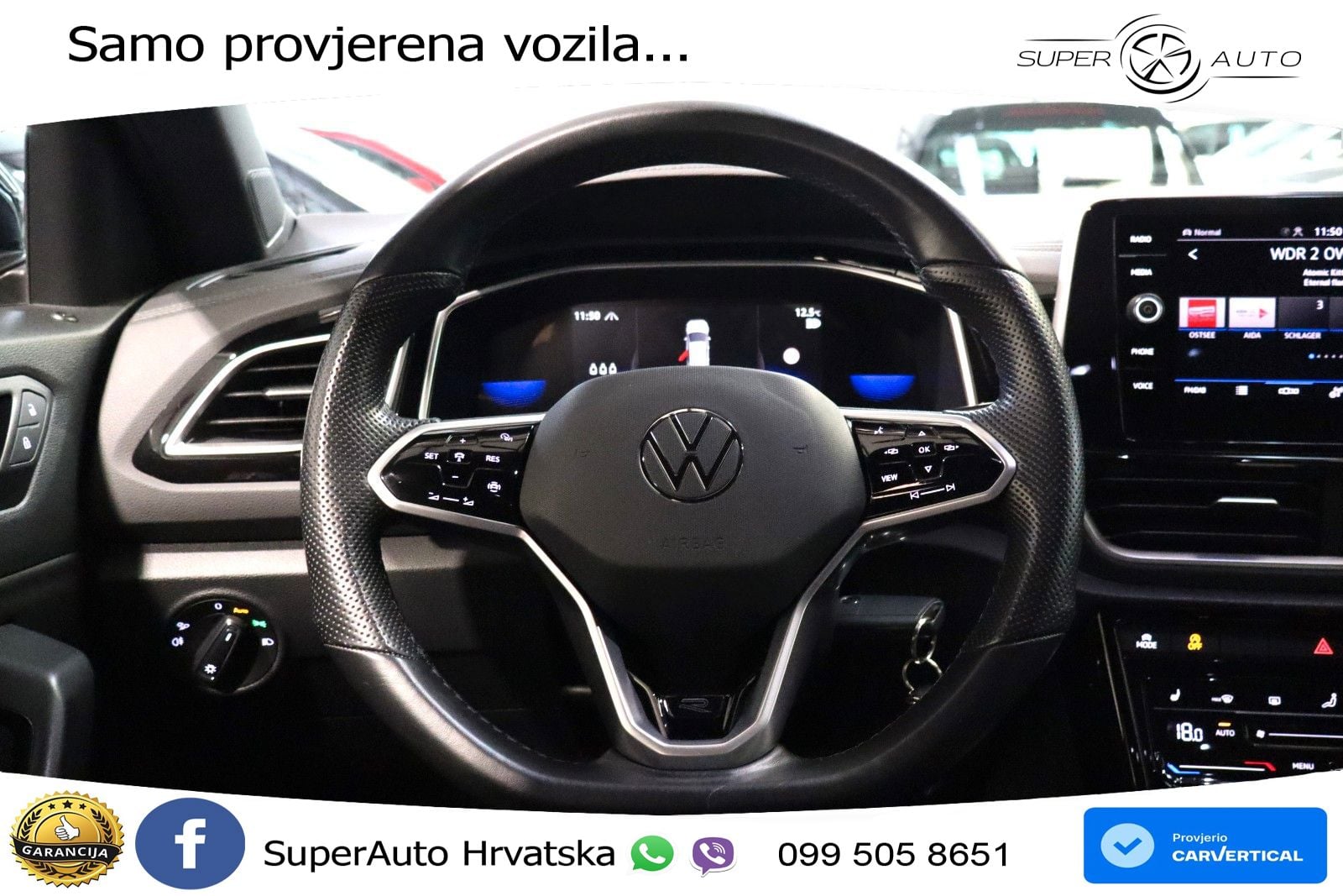 Volkswagen T-Roc 2.0 TDI (150 KS) DSG R-Line LED+GR SJED+ACC