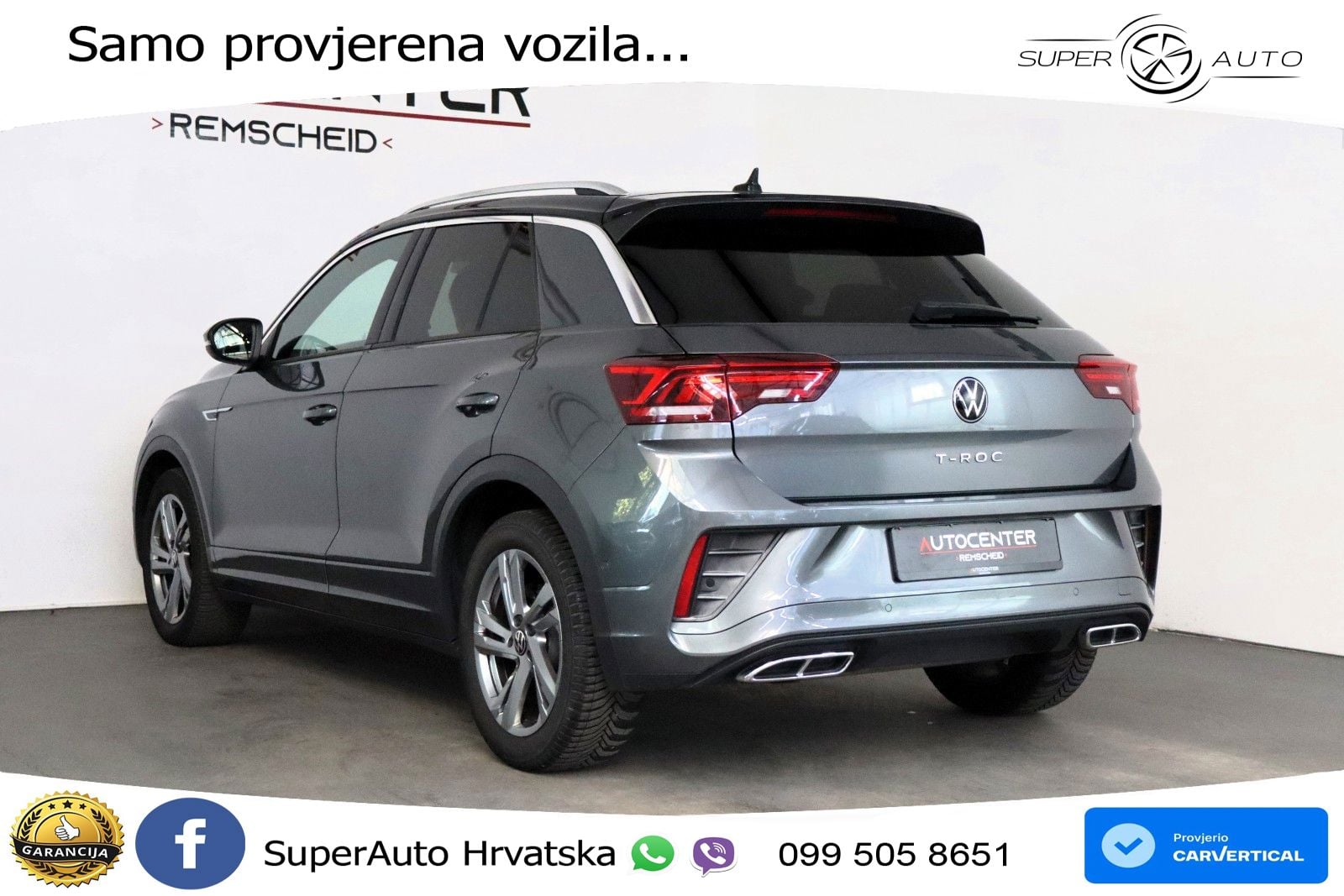 Volkswagen T-Roc 2.0 TDI (150 KS) DSG R-Line LED+GR SJED+ACC