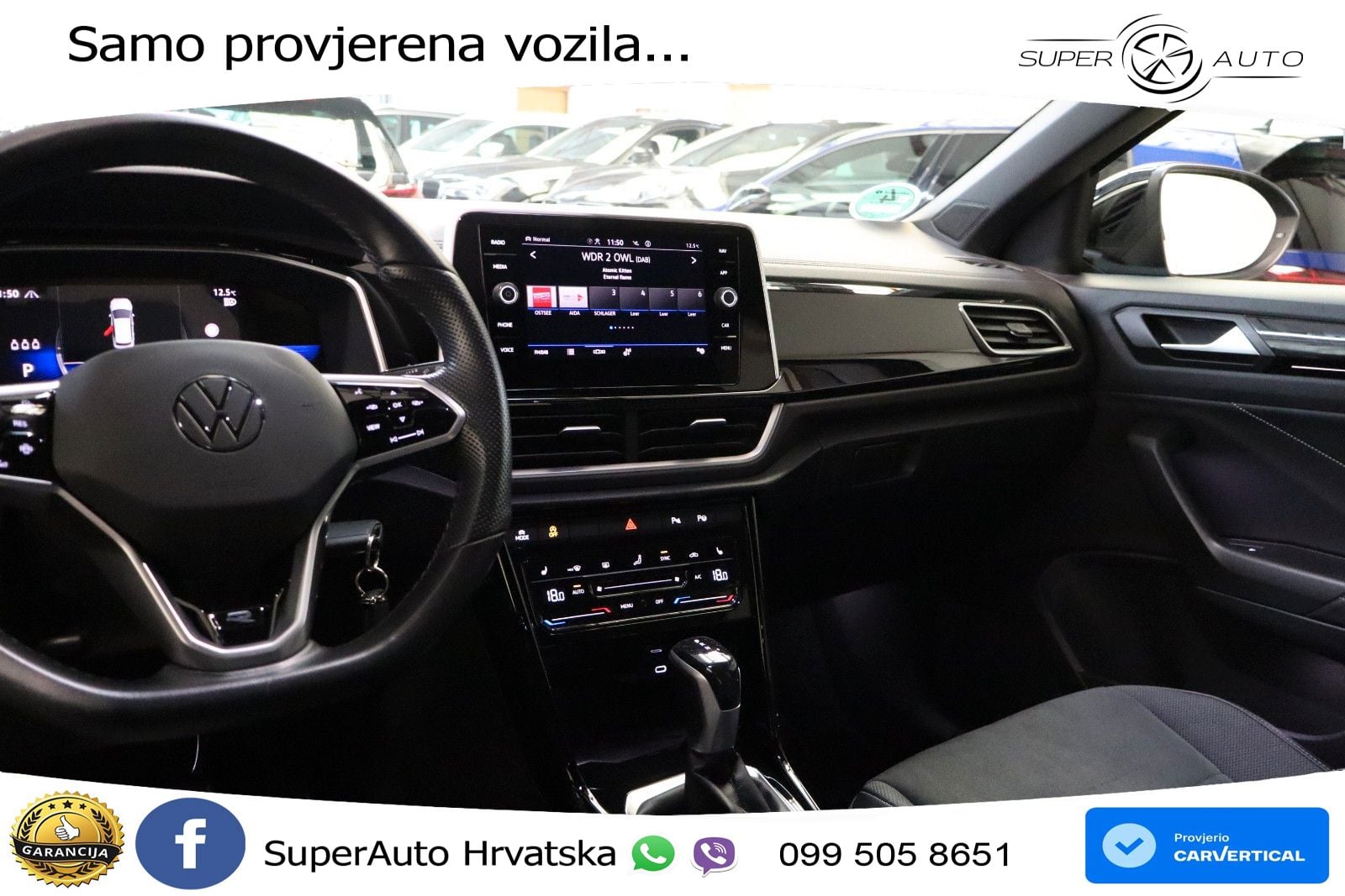 Volkswagen T-Roc 2.0 TDI (150 KS) DSG R-Line LED+GR SJED+ACC