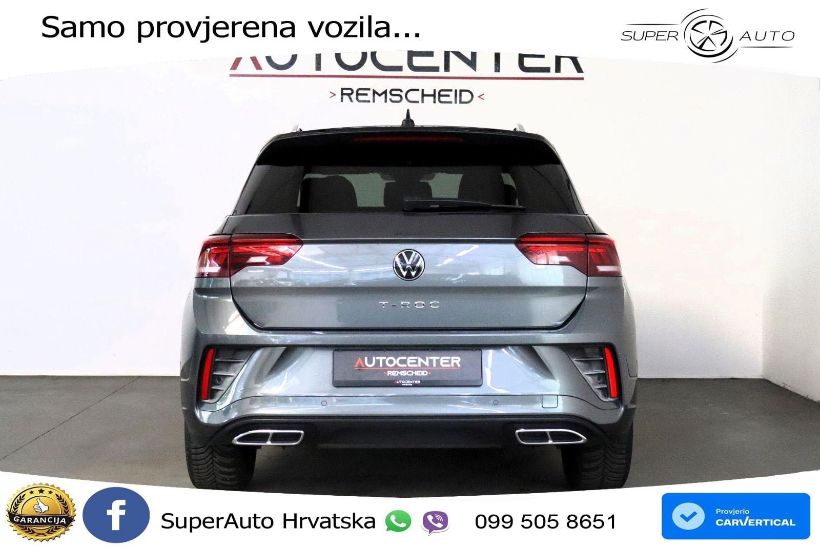 Volkswagen T-Roc 2.0 TDI (150 KS) DSG R-Line LED+GR SJED+ACC