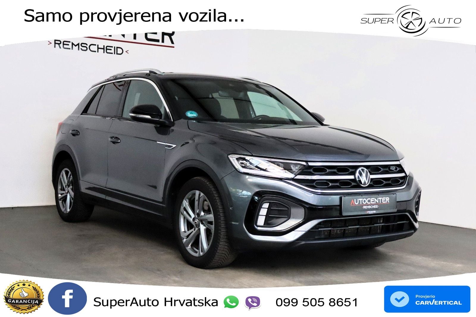 Volkswagen T-Roc 2.0 TDI (150 KS) DSG R-Line LED+GR SJED+ACC